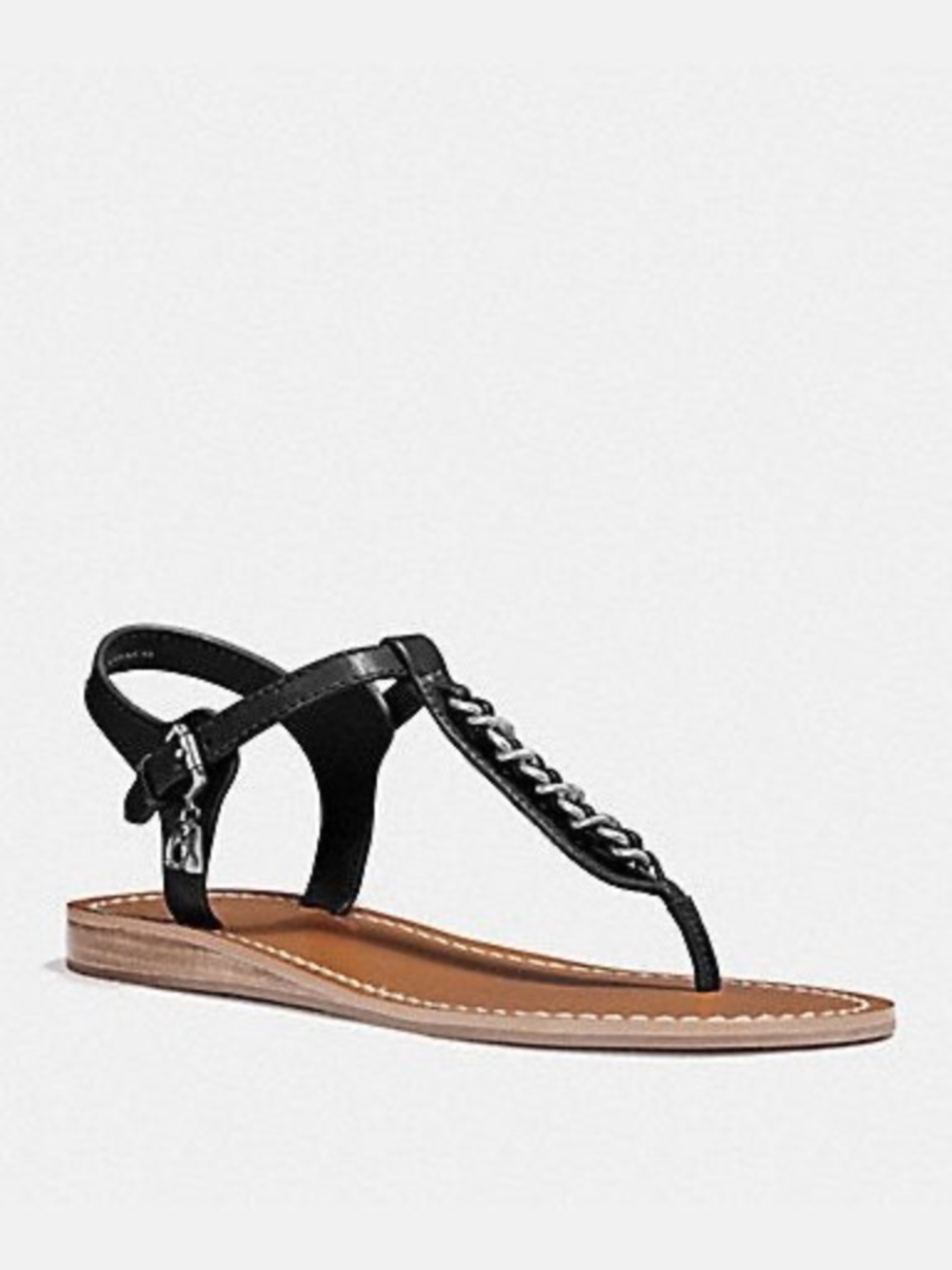 Coach leather sandal